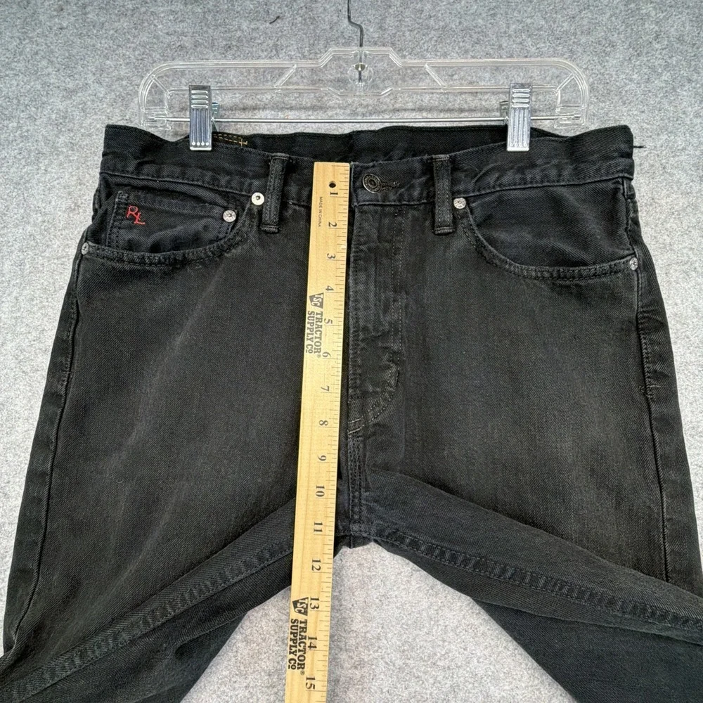 Polo Ralph Lauren Black Classic 867 Straight Leg Cotton Jeans 32x30 (Fits 33x30)